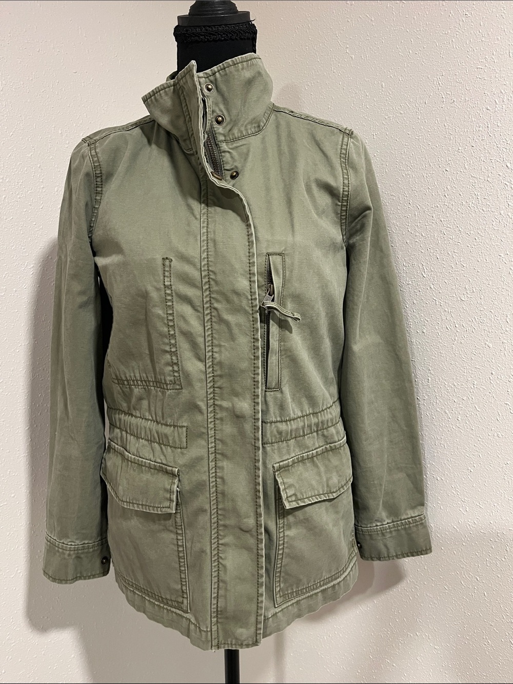 Madewell Classic Utility Jacket - Olive Green-XSMALL